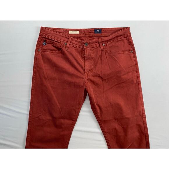 AG The Graduate Tailored Leg Sateen Jeans. Red, Men's 34X28. Runs Big. GUC! - Picture 5 of 9